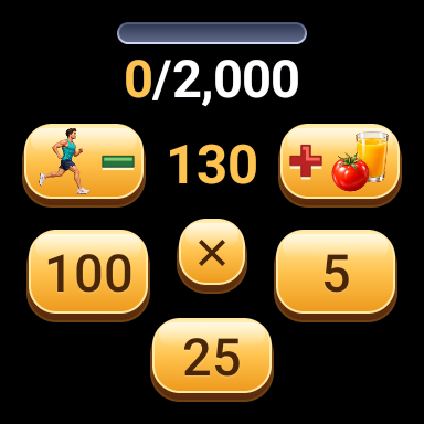 MCC watch calorie entry with subtraction and addition controls.